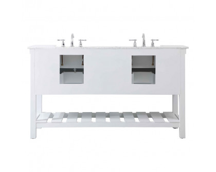 Elegant Bathroom Vanity - White (VF60160DWH)