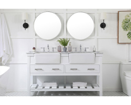 Elegant Bathroom Vanity - White (VF60160DWH)