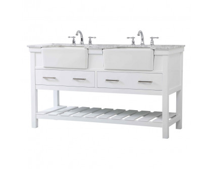 Elegant Bathroom Vanity - White (VF60160DWH)