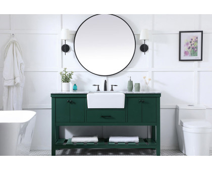 Elegant Bathroom Vanity - Green (VF60160GN)