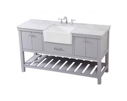 Elegant Bathroom Vanity - Gray (VF60160GR)