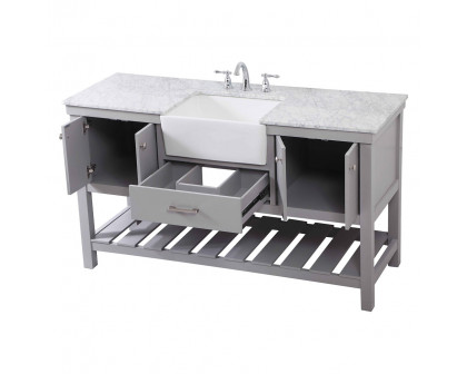 Elegant Bathroom Vanity - Gray (VF60160GR)