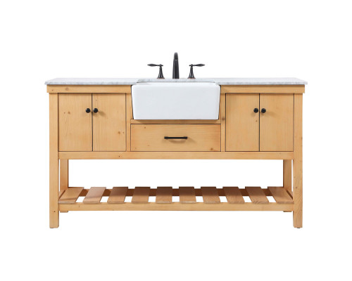 Elegant Bathroom Vanity - Natural Wood (VF60160NW)