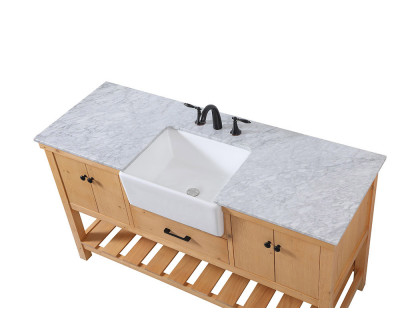 Elegant Bathroom Vanity - Natural Wood (VF60160NW)