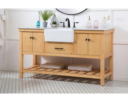 Elegant Bathroom Vanity - Natural Wood (VF60160NW)