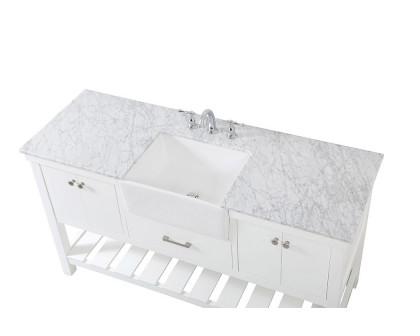 Elegant Bathroom Vanity - White (VF60160WH)