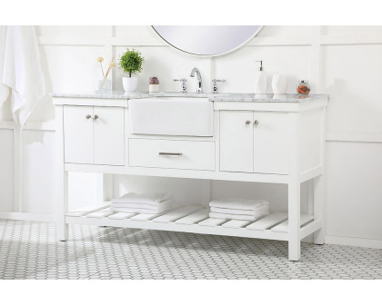 Elegant Bathroom Vanity - White (VF60160WH)