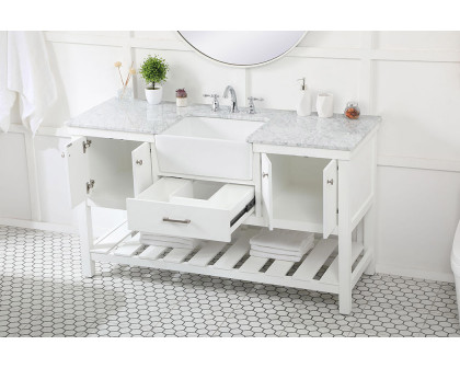 Elegant Bathroom Vanity - White (VF60160WH)