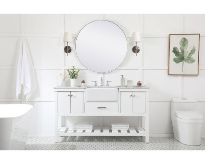 Elegant Bathroom Vanity - White (VF60160WH)