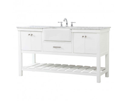 Elegant Bathroom Vanity - White (VF60160WH)