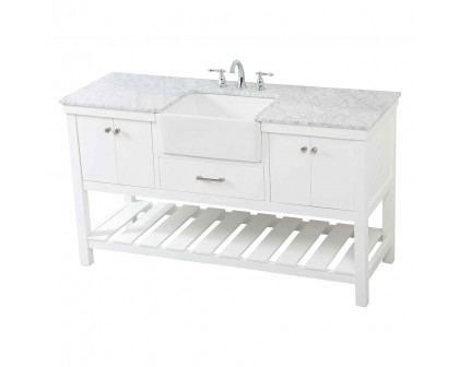 Elegant Bathroom Vanity - White (VF60160WH)