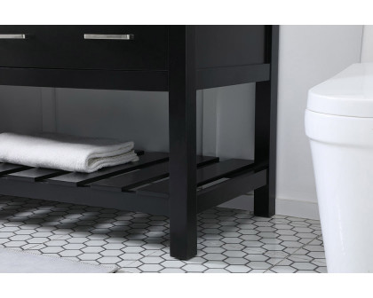 Elegant Bathroom Vanity - Black (VF60172DBK)