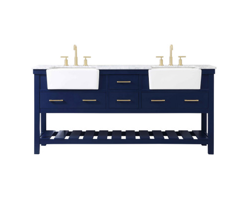 Elegant Bathroom Vanity - Blue (VF60172DBL)