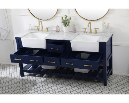 Elegant Bathroom Vanity - Blue (VF60172DBL)