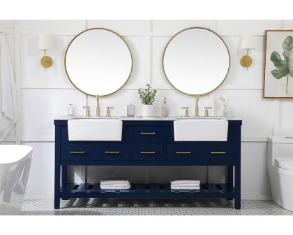 Elegant Bathroom Vanity - Blue (VF60172DBL)