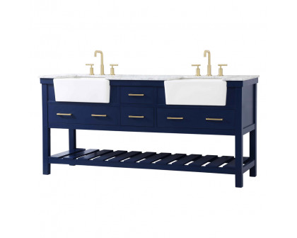 Elegant Bathroom Vanity - Blue (VF60172DBL)