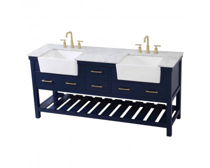 Elegant Bathroom Vanity - Blue (VF60172DBL)