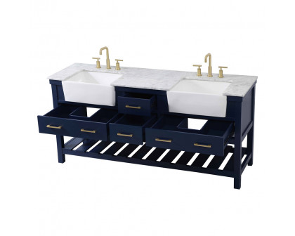 Elegant Bathroom Vanity - Blue (VF60172DBL)