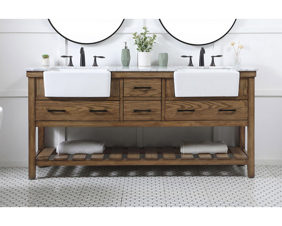 Elegant Bathroom Vanity - Driftwood (VF60172DDW)