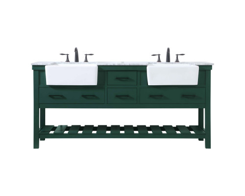 Elegant Bathroom Vanity - Green (VF60172DGN)