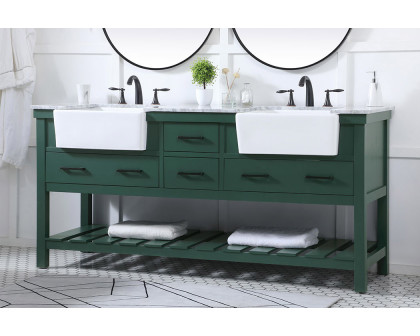 Elegant Bathroom Vanity - Green (VF60172DGN)