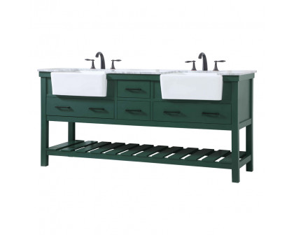 Elegant Bathroom Vanity - Green (VF60172DGN)