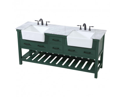 Elegant Bathroom Vanity - Green (VF60172DGN)