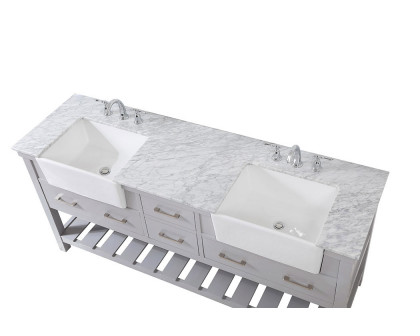 Elegant Bathroom Vanity - Gray (VF60172DGR)