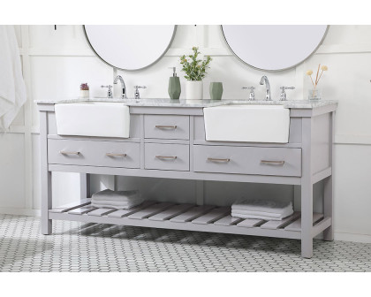 Elegant Bathroom Vanity - Gray (VF60172DGR)