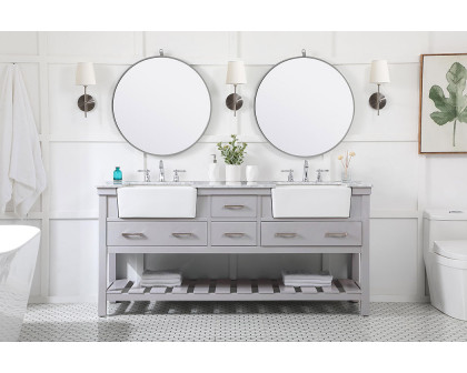 Elegant Bathroom Vanity - Gray (VF60172DGR)