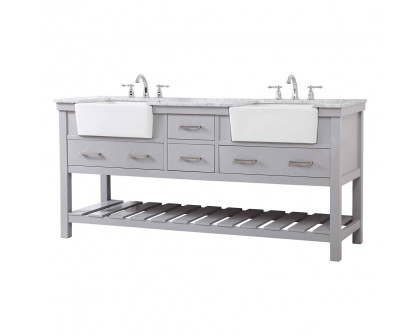 Elegant Bathroom Vanity - Gray (VF60172DGR)