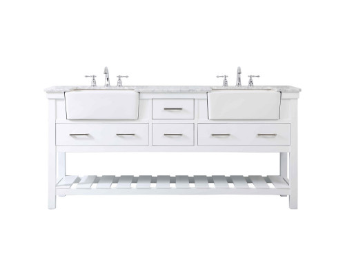 Elegant Bathroom Vanity - White (VF60172DWH)