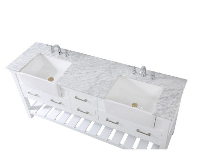 Elegant Bathroom Vanity - White (VF60172DWH)