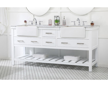 Elegant Bathroom Vanity - White (VF60172DWH)