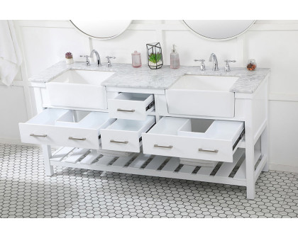 Elegant Bathroom Vanity - White (VF60172DWH)