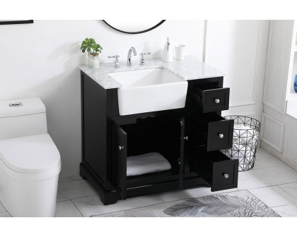 Elegant Bathroom Vanity - Black (VF60236BK)