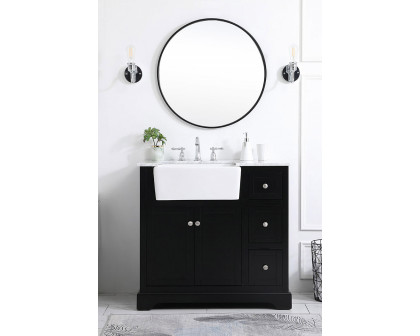 Elegant Bathroom Vanity - Black (VF60236BK)