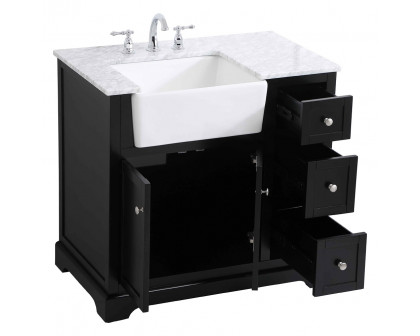 Elegant Bathroom Vanity - Black (VF60236BK)