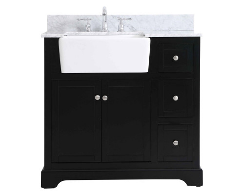 Elegant Bathroom Vanity - Black (VF60236BK-BS)