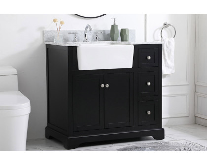 Elegant Bathroom Vanity - Black (VF60236BK-BS)