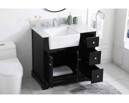 Elegant Bathroom Vanity - Black (VF60236BK-BS)