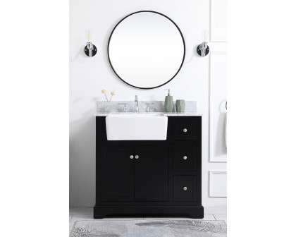 Elegant Bathroom Vanity - Black (VF60236BK-BS)