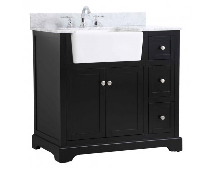 Elegant Bathroom Vanity - Black (VF60236BK-BS)