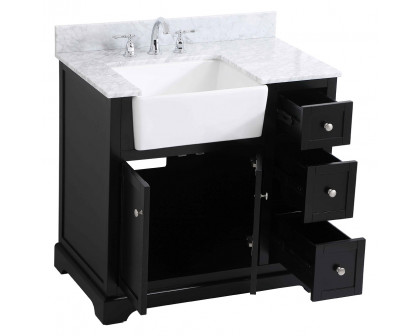 Elegant Bathroom Vanity - Black (VF60236BK-BS)