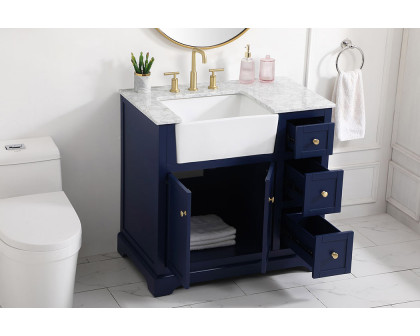 Elegant Bathroom Vanity - Blue (VF60236BL)