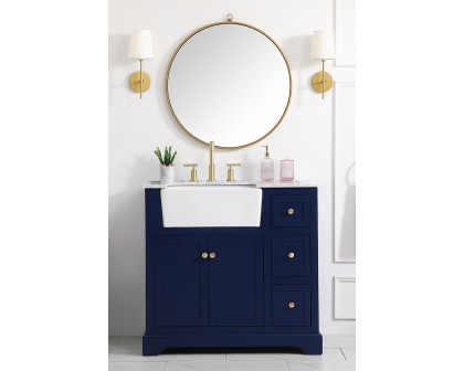 Elegant Bathroom Vanity - Blue (VF60236BL)