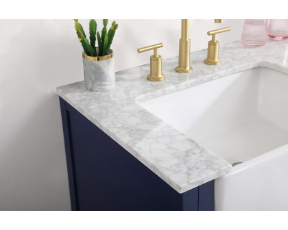 Elegant Bathroom Vanity - Blue (VF60236BL)