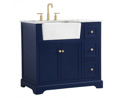 Elegant Bathroom Vanity - Blue (VF60236BL)