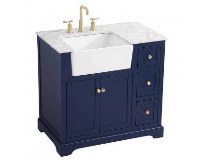 Elegant Bathroom Vanity - Blue (VF60236BL)