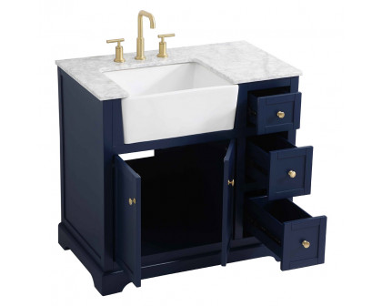 Elegant Bathroom Vanity - Blue (VF60236BL)